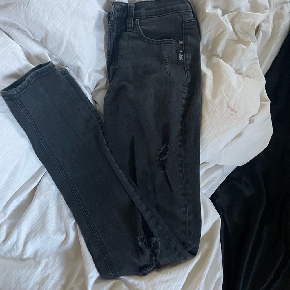 Silver Skinny Jeans